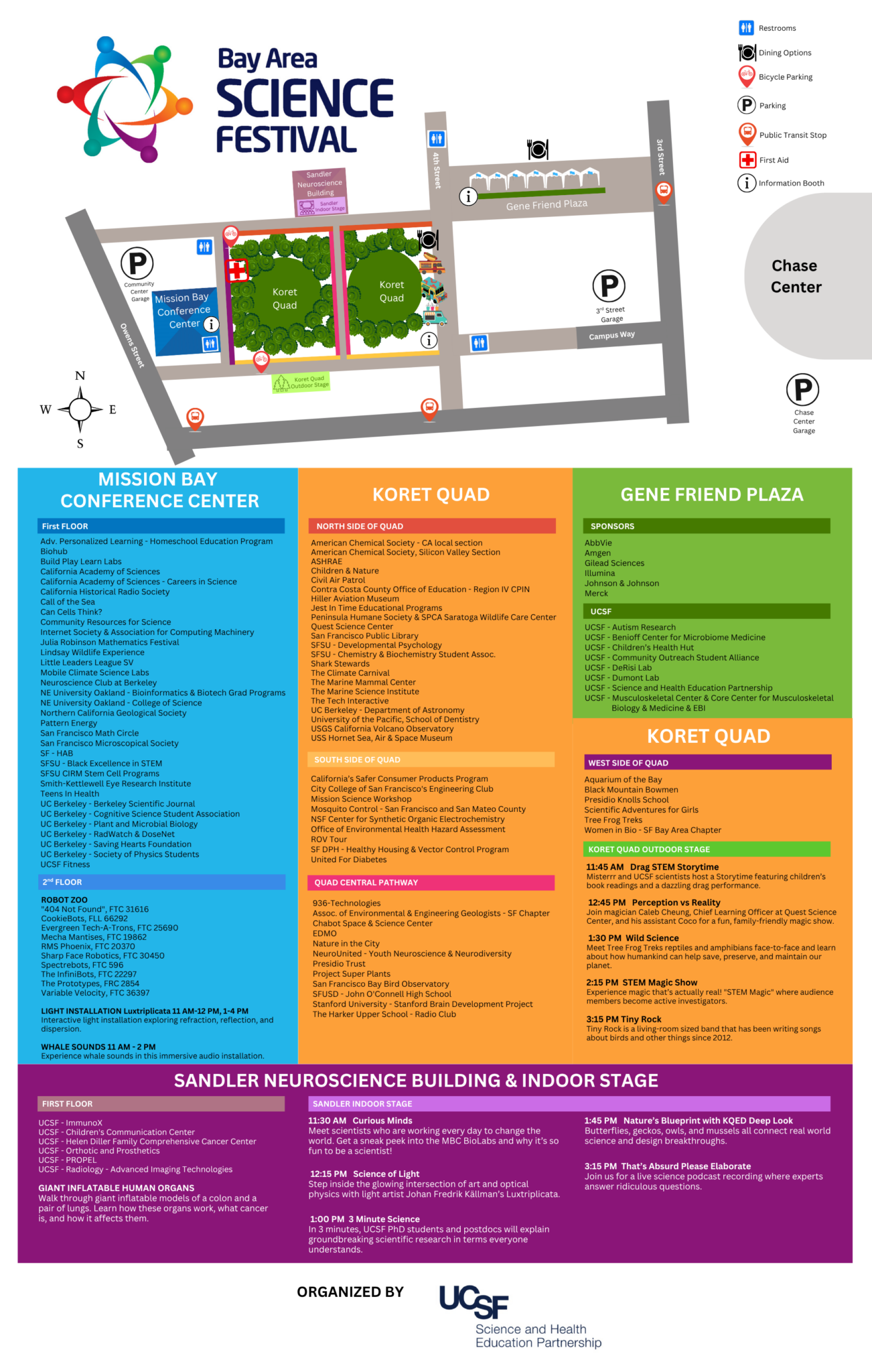 Bay Area Science Festival Map 2026 Detailed Version